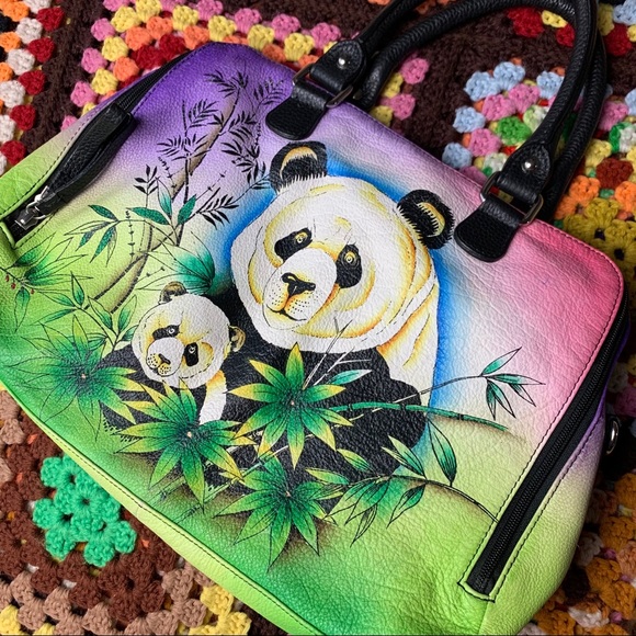 Handbags - Y2K Leather Panda Handbag